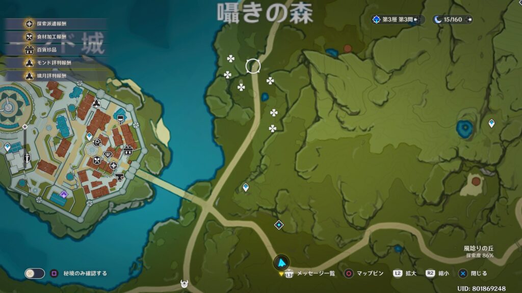 マップにマーキング